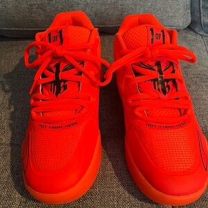 Lamelo 1’s. Amazing condition. Only worn on court. Size 9.